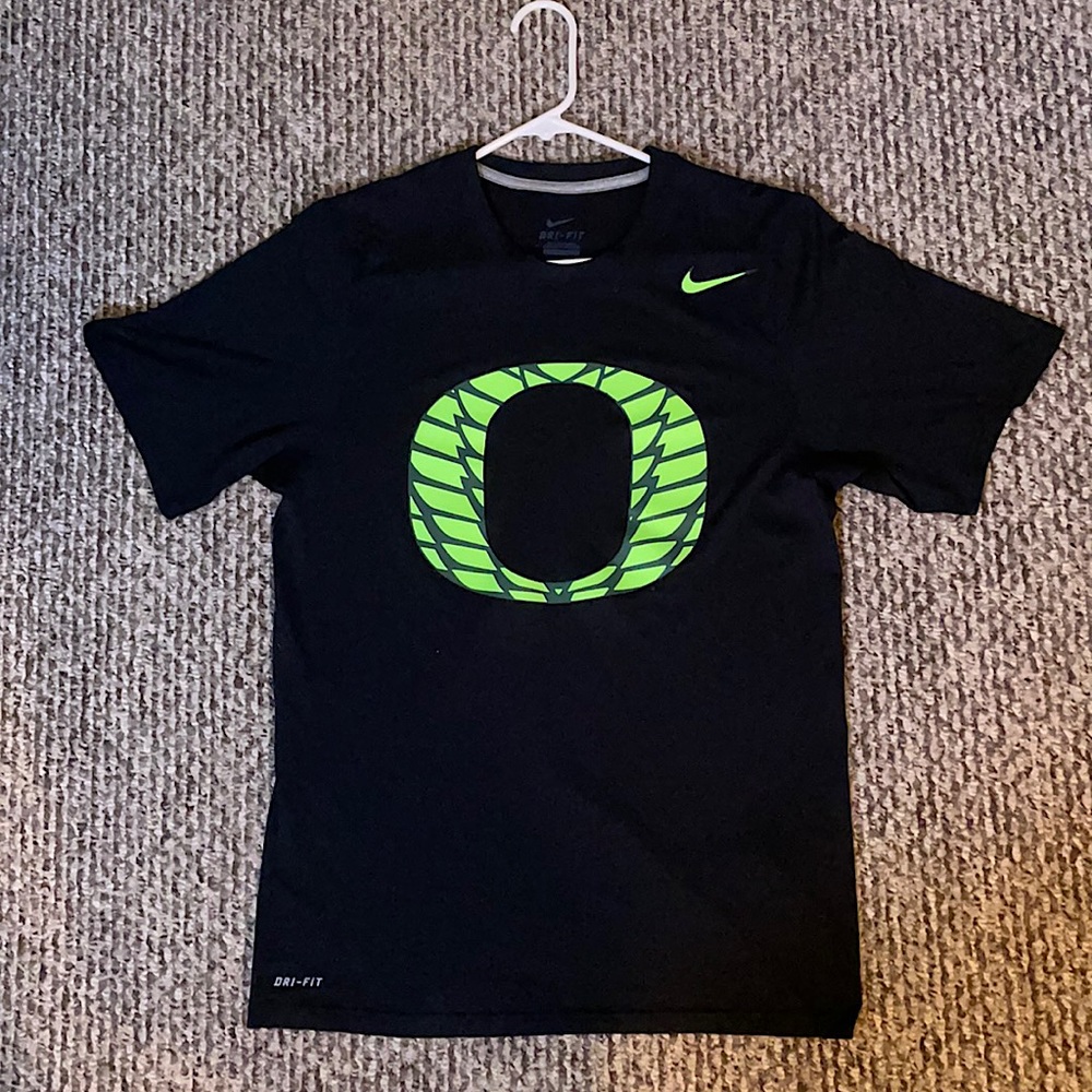 NIKE Dri-fit - Oregon Ducks Football Tee - Black